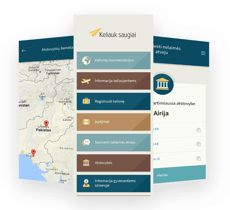 Programėlė "Keliauk saugiai"